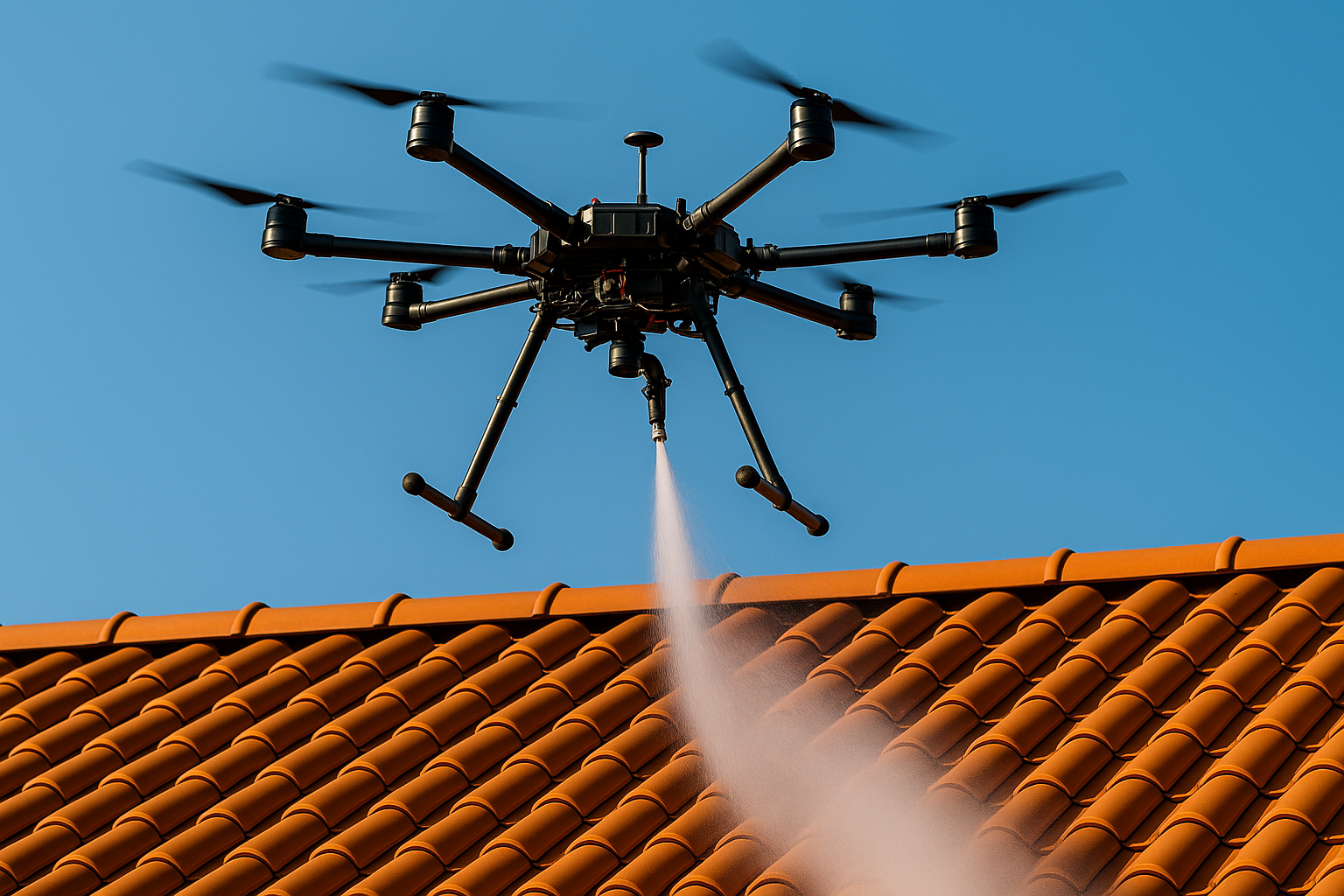 Nettoyage de toiture par drone à Marseille
