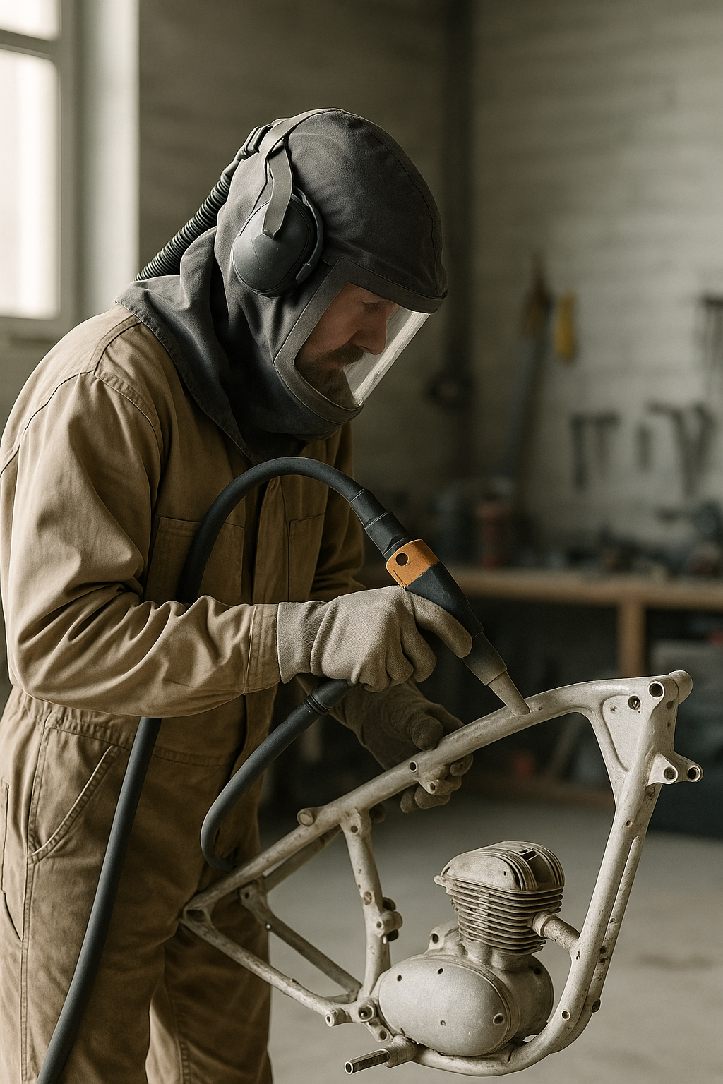 Décapage de pièces mécaniques et moto
